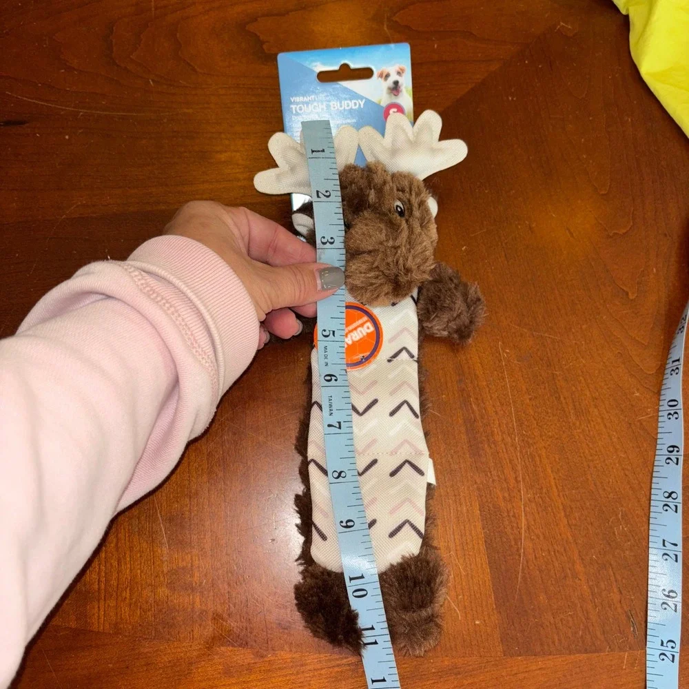 Vibrant‎ Life | Tough Buddy | Dog Toy Plush Moose | Durable Chew Level 3